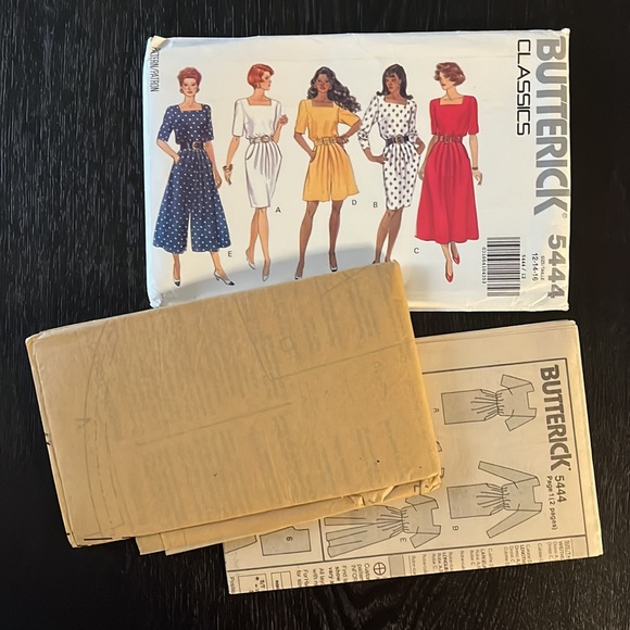 Vintage Dress and Culotte Dress Sewing Pattern: Butterick - Picture 4 of 4